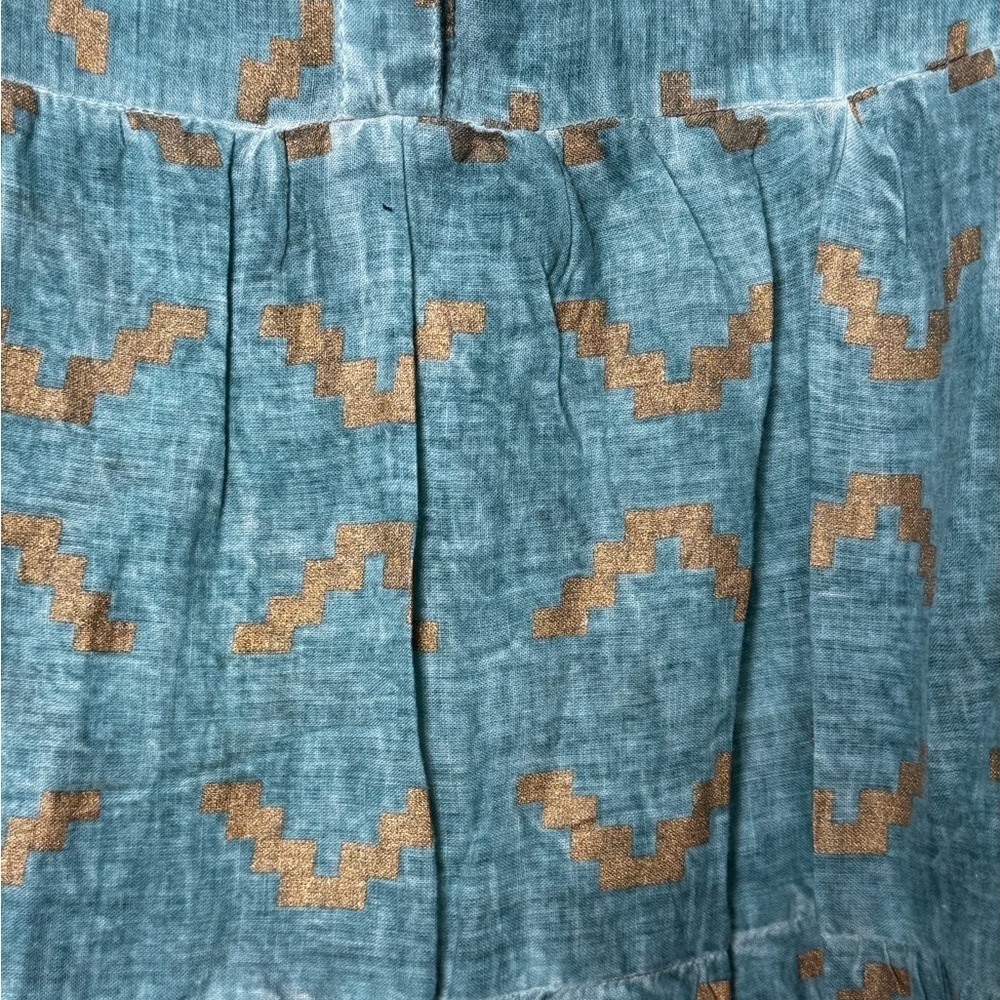 Rhea Boho Printed Long Tunic Top S/M  PTP 20 NWT Boutique - Picture 9 of 9